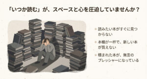 「いつか読む」という本がスペースを圧迫し、新しい本が買えない悩みのチェックリスト