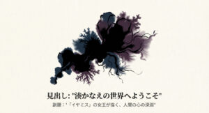 湊かなえのイヤミスの世界へようこそというタイトルと、黒いインクが広がったような深淵をイメージさせるアート。