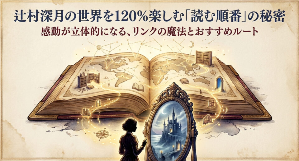 辻村深月作品の読む順番とリンクの秘密を解説するガイドの表紙イメージ